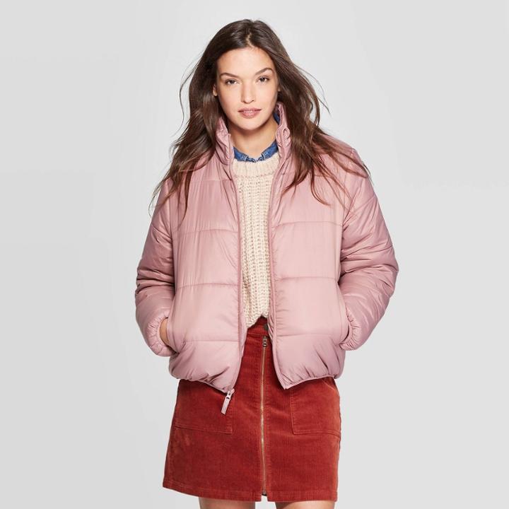 Women's Puffer Jacket - Universal Thread Pink