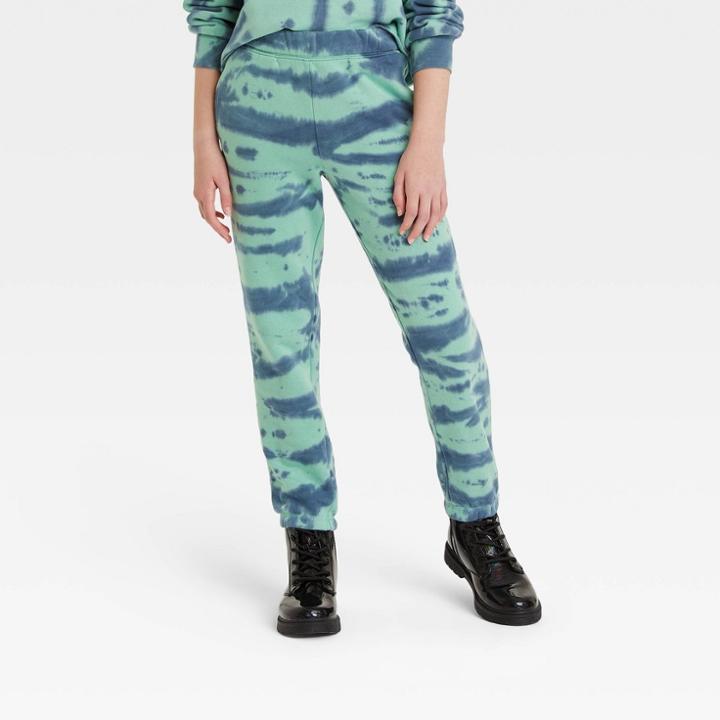 Kids' Fleece Jogger Pants - Art Class Blue/green