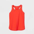 Girls' Laser Cut Stretch Woven Tank Top - All In Motion Bright Red M, Girl's,