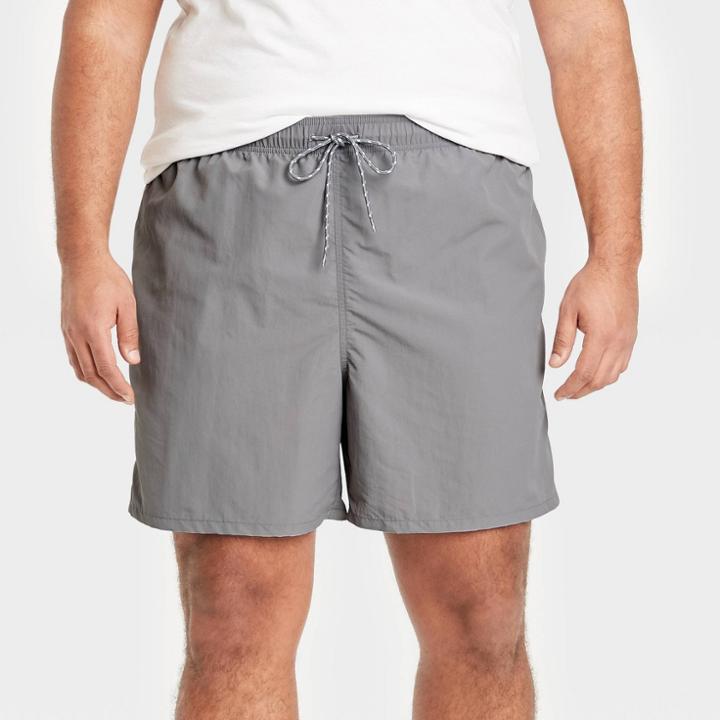 Men's Big & Tall 7 Swim Trunks - Goodfellow & Co Gray