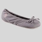 Isotoner Women's Classic Ballerina Slippers - Gray