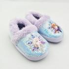 Toddler Girls' Disney Frozen Ballet Slippers - Purple L(9-10), Girl's, Size:
