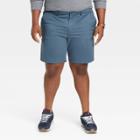Men's Big & Tall 9 Slim Fit Chino Shorts - Goodfellow & Co Blue