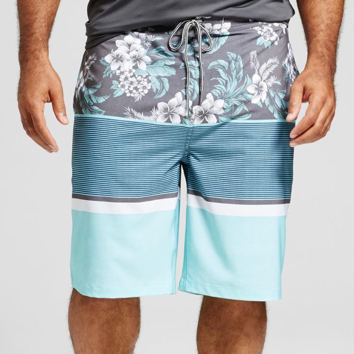 Men's Big & Tall Stoked Boardshort 10 - Goodfellow & Co Tiffany Blue