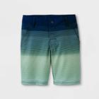 Boys' Ombre Striped Hybrid Swim Shorts - Art Class Blue