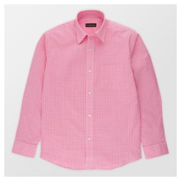 City Of London Boys' Long Sleeve Button-down Shirt - Pink