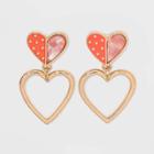 Girls' Heart Drop Earrings - Art Class Gold