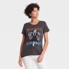 Cruella De Vil Women's Disney Cruella Uk Flag Short Sleeve Graphic T-shirt - Black