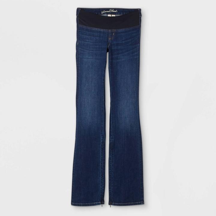 Women's Adaptive Bootcut Jeans - Universal Thread Dark Denim Wash 0, Dark Blue Blue