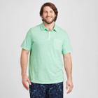 Men's Tall Standard Fit Short Sleeve Polo Jersey Shirt - Goodfellow & Co Green