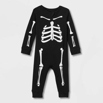 Baby Halloween Skeletons Matching Family Pajama - Hyde & Eek! Boutique Black