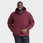 Men's Big Softshell Sherpa Jacket - All In Motion Maroon