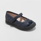 Toddler Girls' Chelsey Adjustable Easy Close Mary Jane - Cat & Jack Navy (blue)