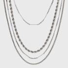 Mixed Chain Layered Multi-strand Necklace - Universal Thread