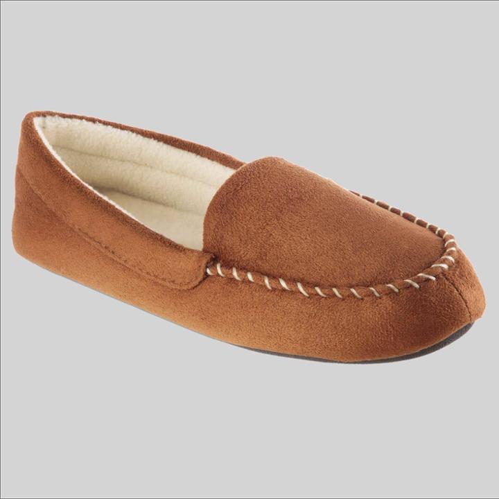 Isotoner Women's Noela Moccasin Slippers - Cognac