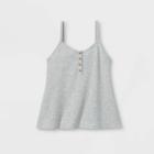 Girls' Waffle Swing Tank Top - Art Class Gray