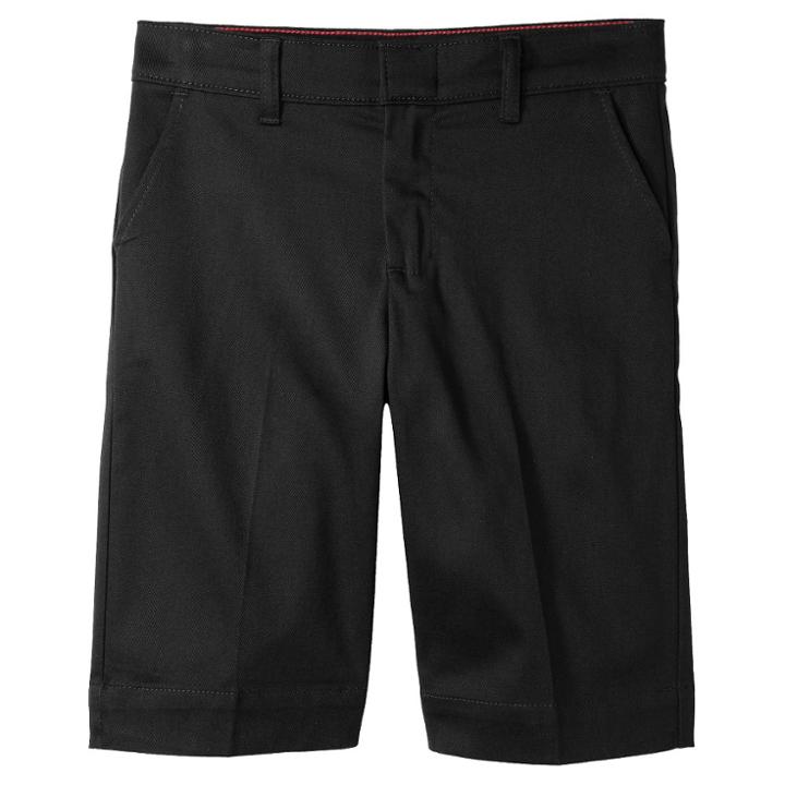 Dickies Girl Juniors' Classic Stretch Bermuda Shorts - Black