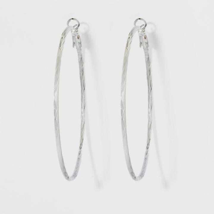 Textured Hoop Earrings - A New Day