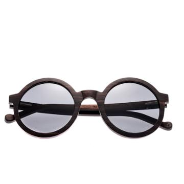Earth Wood Canary Polarized Sunglasses - Black/black, Women's, Espresso Brown