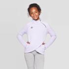 Umbro Girls' Asymmetrical Fleece Pullover - Light Purple