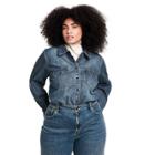 Women's Plus Size Long Sleeve Denim Button-down Shirt - Nili Lotan X Target Blue