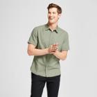 Men's Short Sleeve Novelty Button-down Shirt - Goodfellow & Co Orchid