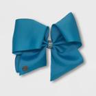 Girls' Jojo Siwa Blue Solid With Rhinestone Bow,