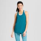 Women's Pinstripe Strappy Back Tank Top - C9 Champion Mermaid Green