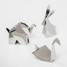 3pk Origami Ring Holder Stand Chrome - Umbra, Adult Unisex,