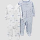 Baby Boys' 2pk Sleep N' Play - Just One You Made By Carter's Blue Newborn