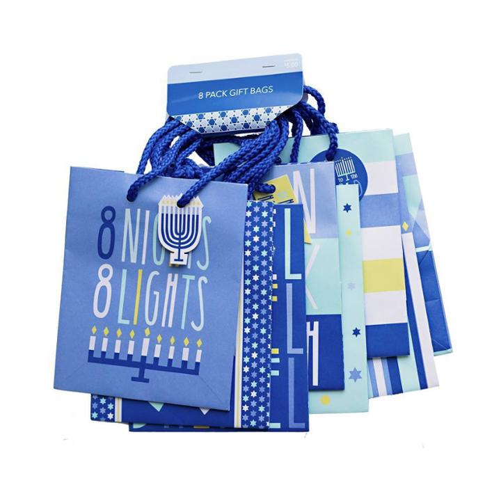 International Greetings 8pk Hanukkah Petite Gift Bag