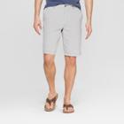 Men's 10.5 Striped Chino Shorts - Goodfellow & Co Gray