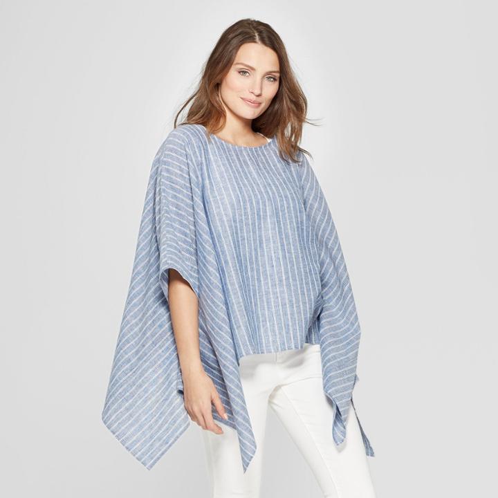 Women's Striped Kimono - Universal Thread Chambray