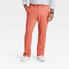 Men's Big & Tall Straight Fit Chino Pants - Goodfellow & Co Coral Stone 40x36, Pink/grey