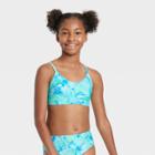 Girls' Ruched Front Tie-dye Bralette - Art Class