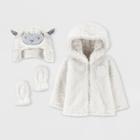 Baby Sherpa Sheep Overcoat Jacket Set - Just One You Made By Carter's Ivory Newborn, Kids Unisex, White