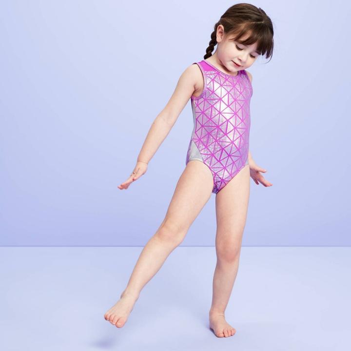 Toddler Girls' Dazzle Tank Leotard - More Than Magic Purple