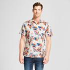 Target Men's Floral Print Short Sleeve Button-down Shirt - Goodfellow & Co Sunbeam Pink