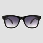 Women's Tortoise Shell Print Surf Shade Sunglasses - Universal Thread Black