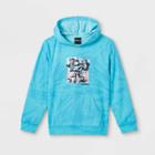 Boys' Roblox Tie-dye Hooded Pullover Sweatshirt - Blue