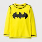 Toddler Boys' Dc Comics Batman Rash Guard - Yellow