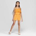 Girls' Knit Rompers - Cat & Jack Orange