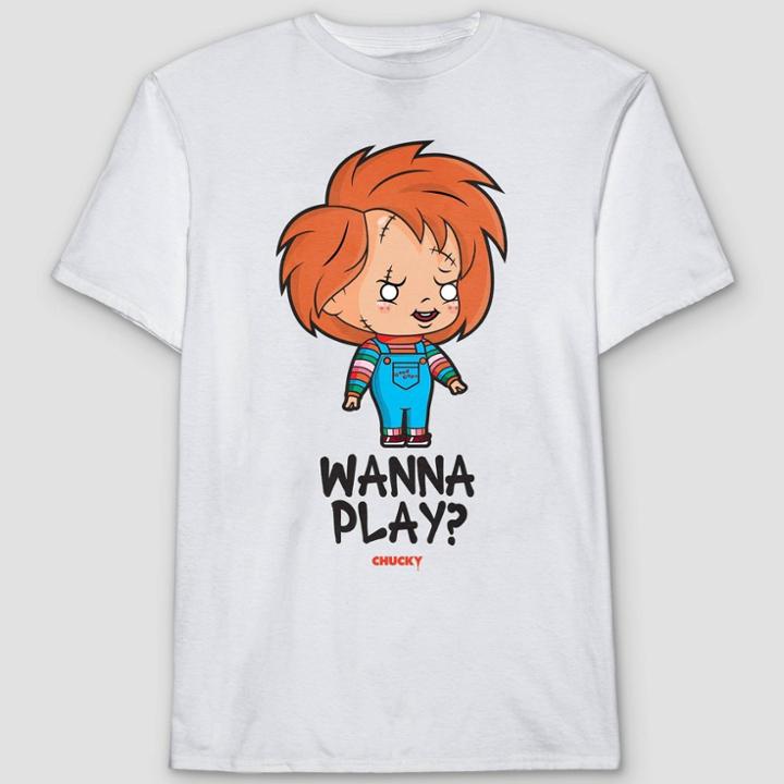 Men's Chucky Chibi Short Sleeve Graphic T-shirt - White