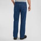 Dickies Men's Relaxed Fit Straight Leg 5-pocket Flex Jean Rinsed Indigo 42x32, Indigo Blue