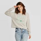Women's Lets Day Drink Cropped Sweatshirt - Grayson Threads - Gray