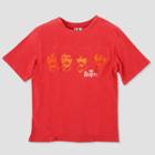 Junk Food Boys' The Beatles Short Sleeve Crew Neck T-shirt - Red