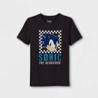 Boys' Sonic Flip Sequin Short Sleeve Graphic T-shirt - Charcoal Gray