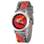 Boys' Disney Cars 3 Lightning Mcqueen Stainless Steel Time Teacher Watch - Gray