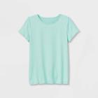 Girls' Short Sleeve Twist-back Studio T-shirt - All In Motion Aqua Green