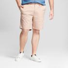 Men's Big & Tall 9 Linden Flat Front Chino Shorts - Goodfellow & Co Peach (pink)